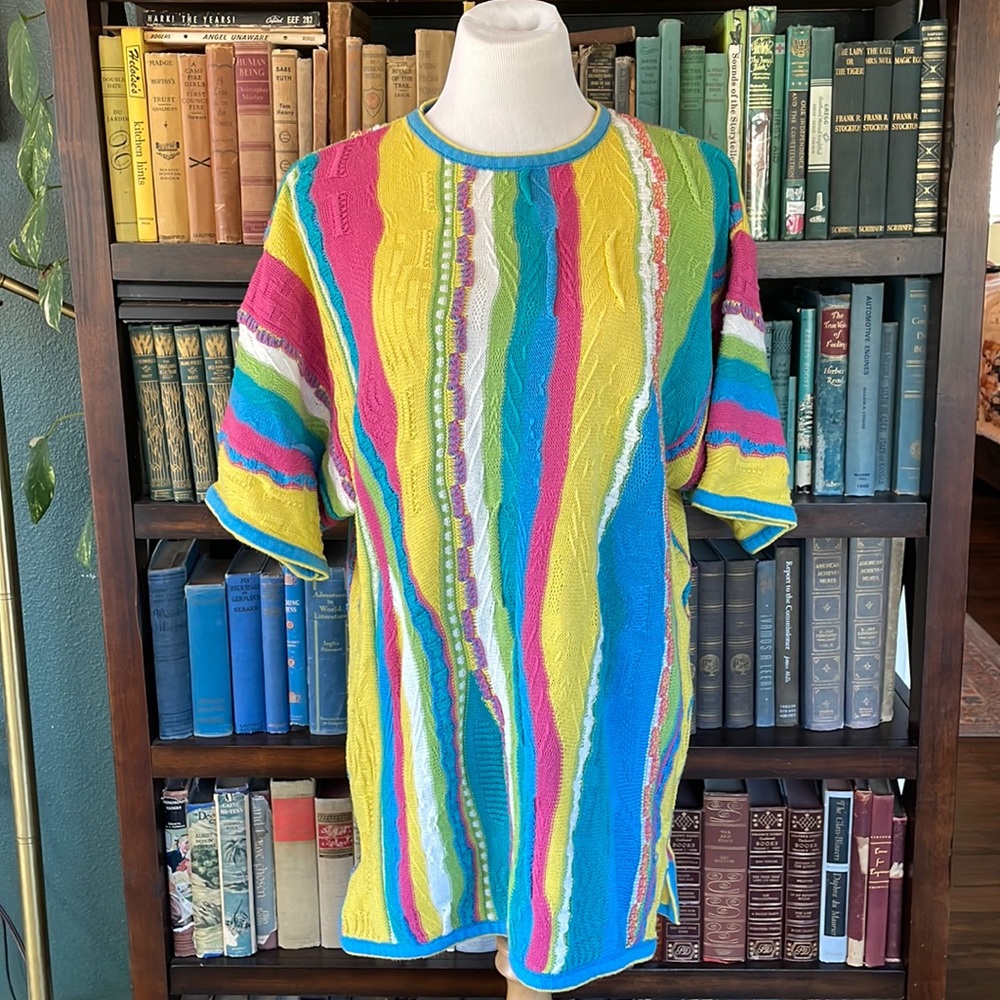 Vintage Bergati colorful long sweater